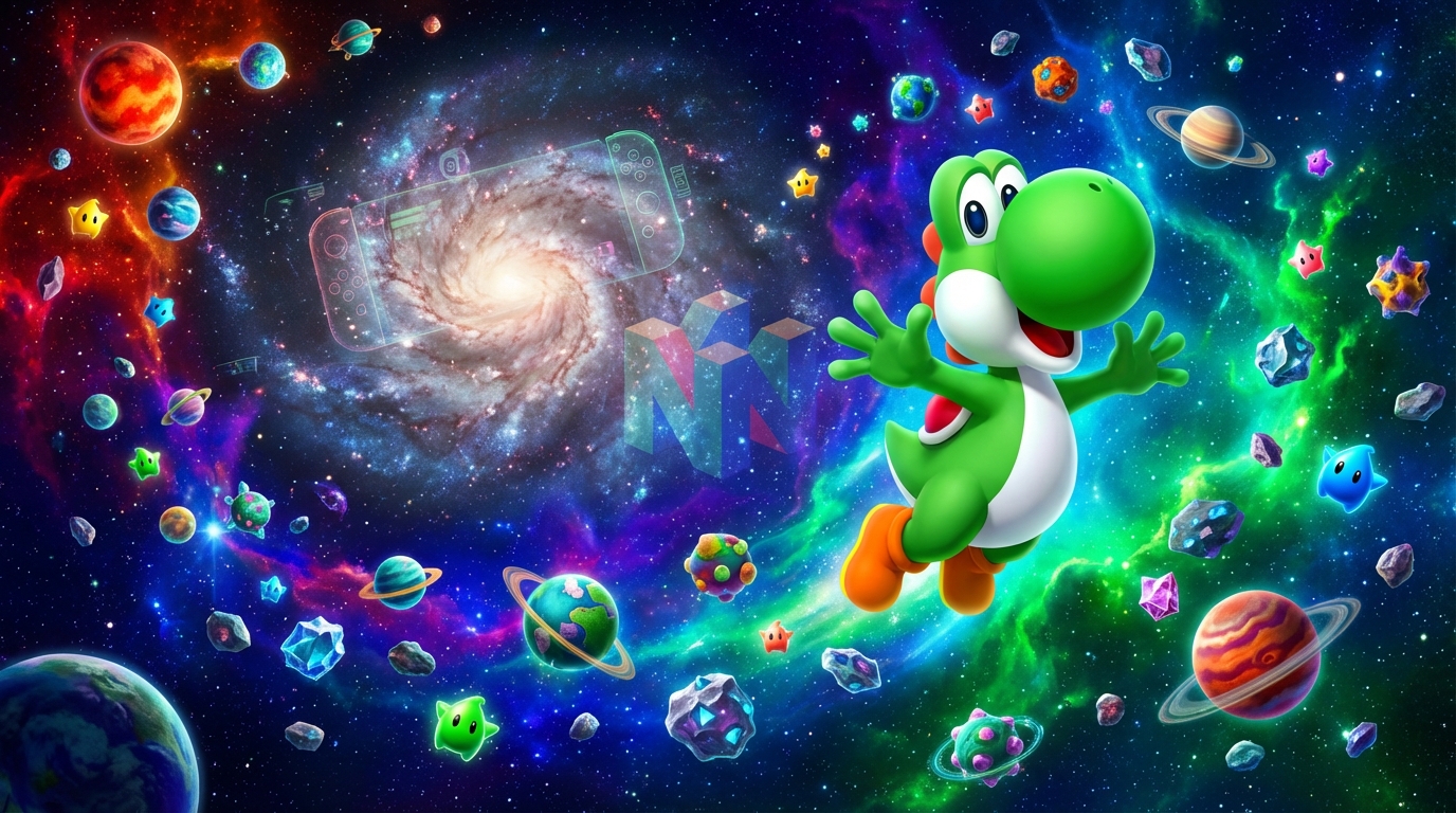 découvrez en avant-première yoshi dans super mario galaxy sur nintendo switch 2, une aventure intergalactique captivante pleine de nouvelles fonctionnalités et de surprises.