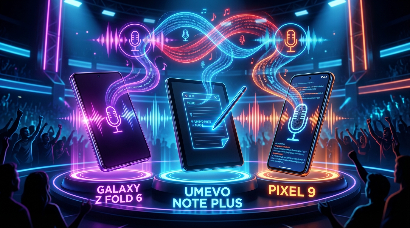 découvrez notre comparaison détaillée entre umevo note plus, pixel 9 et galaxy z fold 6 pour savoir quel appareil offre la meilleure transcription par ia. analyse, performances et verdict.
