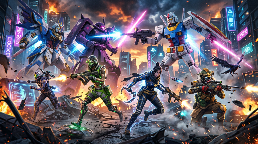 découvrez en exclusivité la bande-annonce épique de l'événement gundam dans apex legends, disponible sur ps5 et ps4. plongez dans l'action et vivez une expérience unique avec vos légendes préférées.