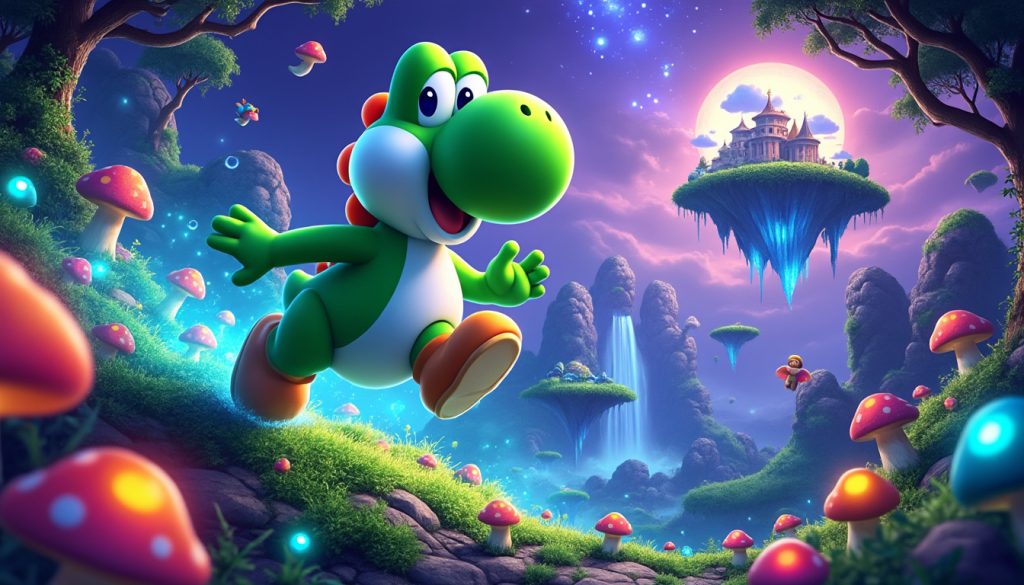 plongez dans l'univers captivant de yoshi avec "yoshi and the mysterious book" sur nintendo switch 2. découvrez une aventure magique pleine de mystères et d'explorations passionnantes.